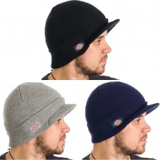 Dickies Core Billed Beanie Unisex Hombres Mujers Double Knit Skull Visor Cap Hat   eb-83644182